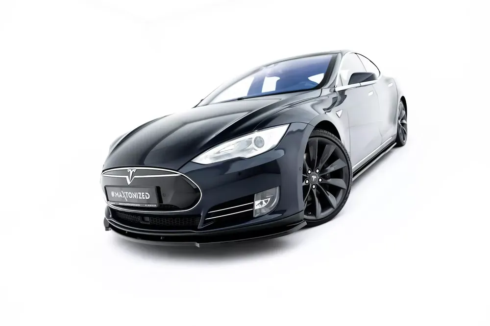 Street+ Spoilerlippe Front Ansatz V.2 passend für Tesla Model S Mk1 Preiswert