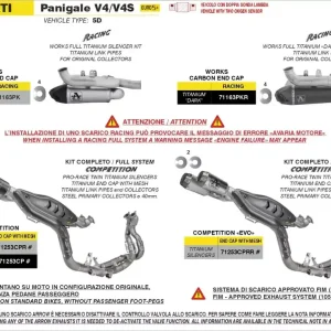 ARROW Komplettanlage Racing Works Volltitan passend für Ducati (ab 2025) Billig