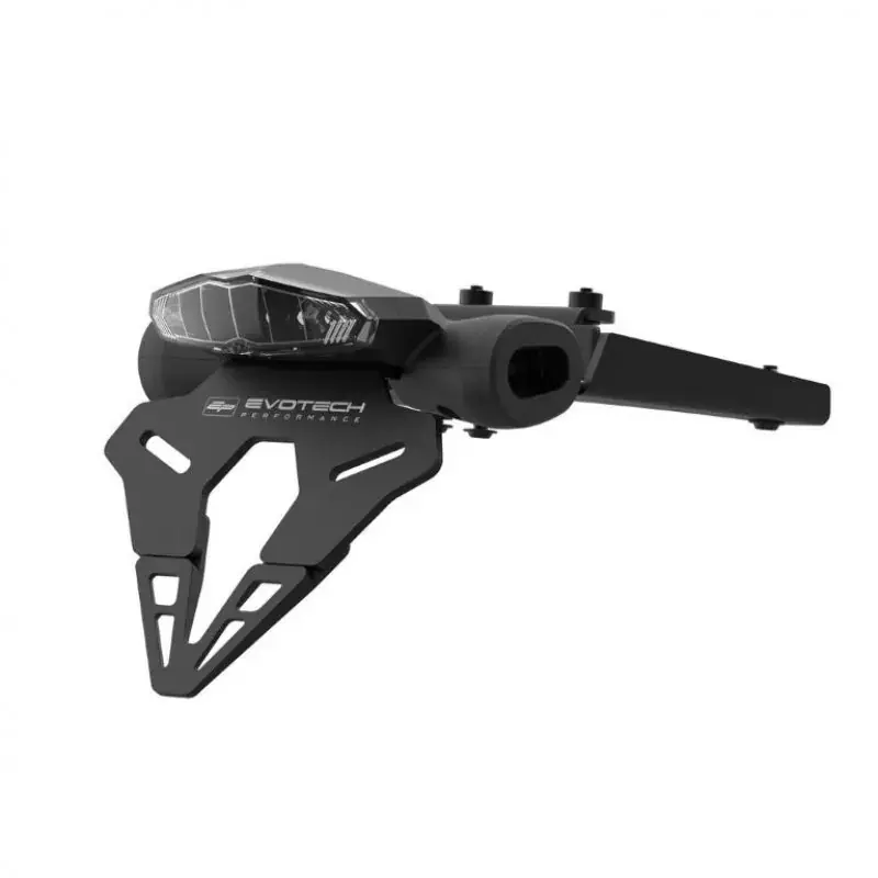 Evotech Kennzeichenhalter passend für Suzuki DR-Z4 S SM ab 2025 mit getöntem Rücklicht Abverkauf