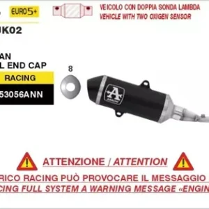 Must-Have ARROW Urban Komplettanlage aus Aluminium schwarz passend für Honda Forza 125 (2025–2026)