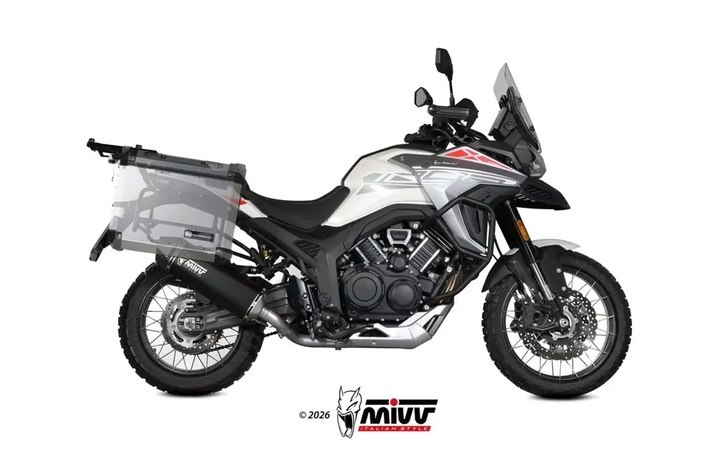 MIVV SPEED EDGE Endschalldämpfer Edelstahl Schwarz Euro 5+ passend für MORBIDELLI T1002VX 25-26 Neue Ware