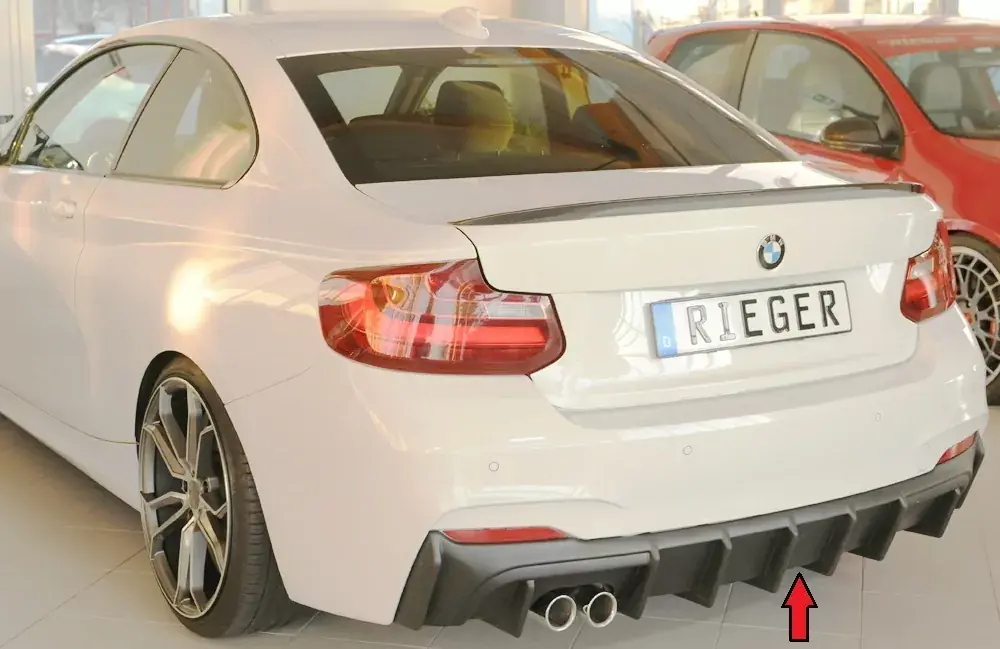 Rieger Heckeinsatz passend für BMW 2er F23 Cabrio (LCI, ab 07/2017) M-Paket Geprüft