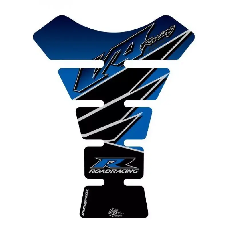 Motografix 3D Gel Tank Pad Protector passend für Honda V4 Road Racing Blue Markenware