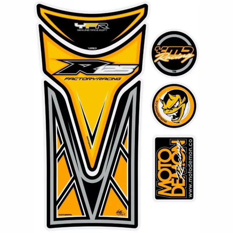 Motografix 3D Gel Tank Pad Yellow TY017Y passend für Yamaha YZF R125 Rabatt