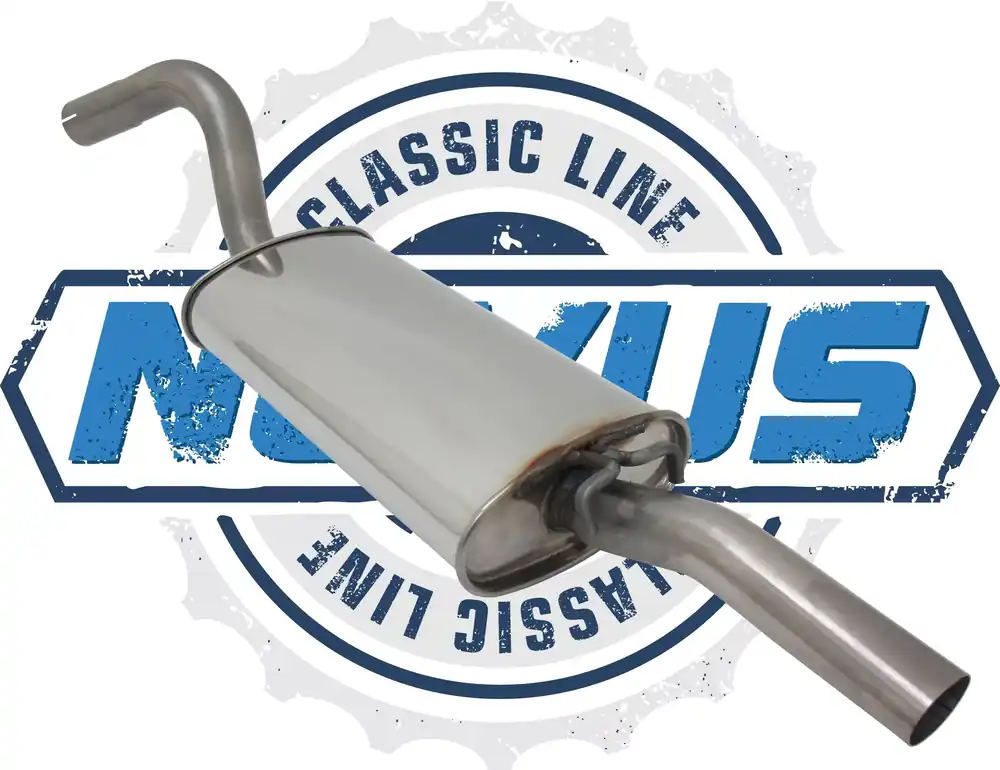 Novus Classic Line Edelstahl Endschalldämpfer passend für Audi 80 Super-Preis