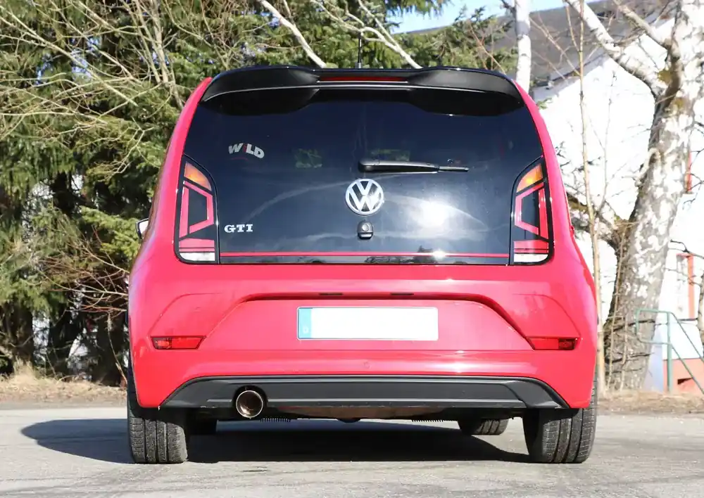Begrenztes Angebot Endrohrsystem passend für VW UP GTI links – 1x90 Typ 25 Edelstahl ABE