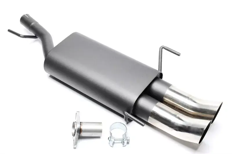 TA Technix Sportendschalldämpfer 2x76mm DTM passend für Opel Astra G-CC Markenware