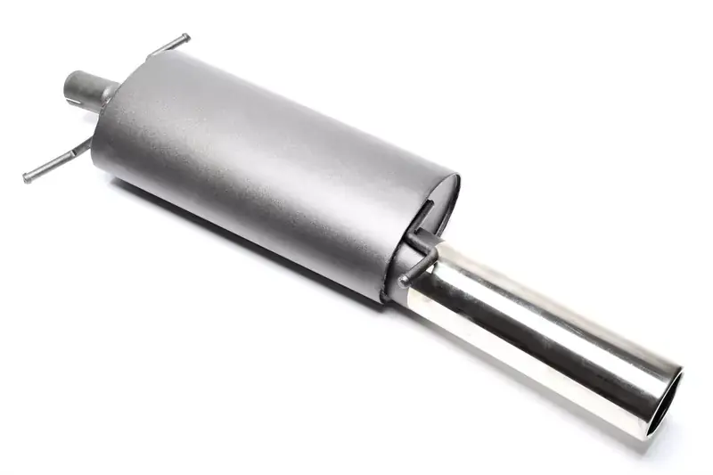 TA Technix Sportendschalldämpfer 1x90mm passend für VW Golf I Cabriolet Zertifiziert