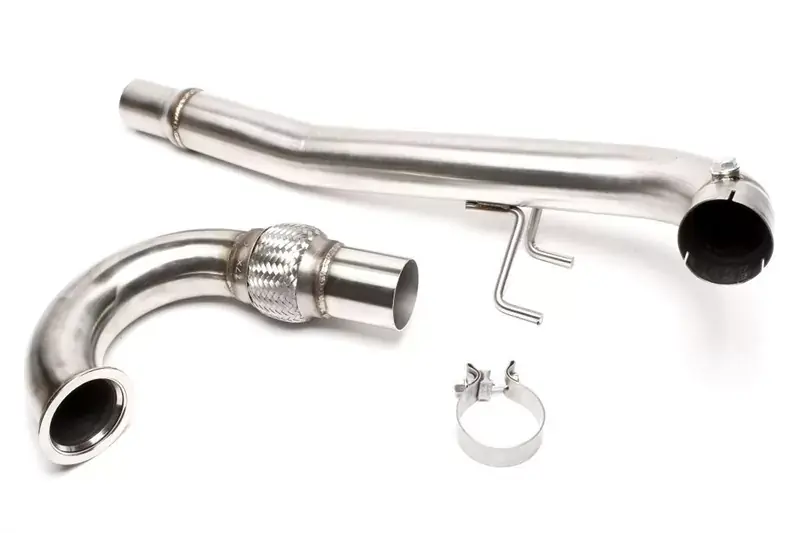 Preisreduziert TA Technix Edelstahl Downpipe passend für Audi A3 (8V), Seat Leon (5F), Skoda Octavia (5E), Superb (3T) und VW Golf VII (AU), Passat B8