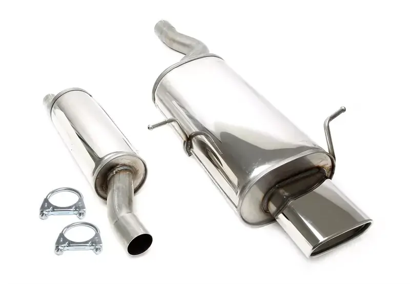 TA Technix Edelstahlanlage 85x150mm passend für BMW 316i/318i E46 Limo./Coupé/Touring Neue Ware