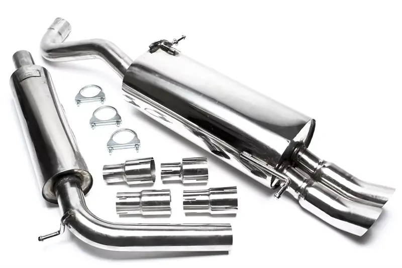 TA Technix Edelstahlanlage 2x76mm DTM passend für Skoda Fabia I / VW Polo 9N Bestseller