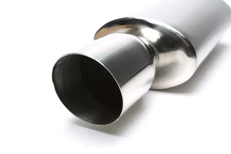 TA Technix Edelstahl Sportendschalldämpfer universal 110x115mm oval / scharf / angeschrägt Solange Der Vorrat Reicht