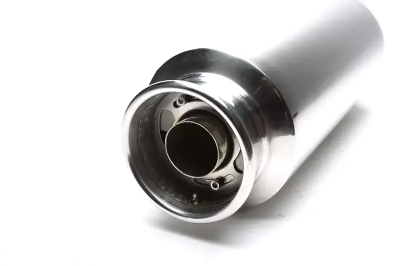 TA Technix Edelstahl Sportendschalldämpfer universal 115mm rund mit Silencer Günstig