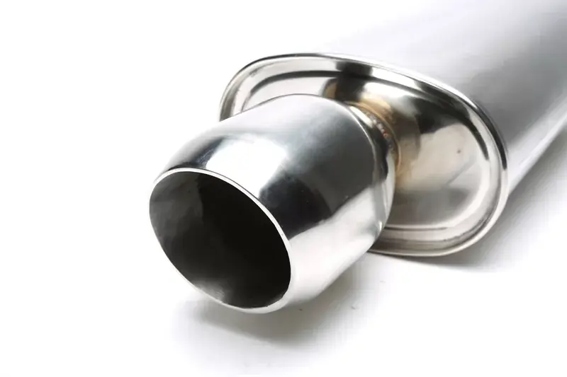 TA Technix Edelstahl Sportendschalldämpfer universal 110mm rund / angeschrägt Beliebt
