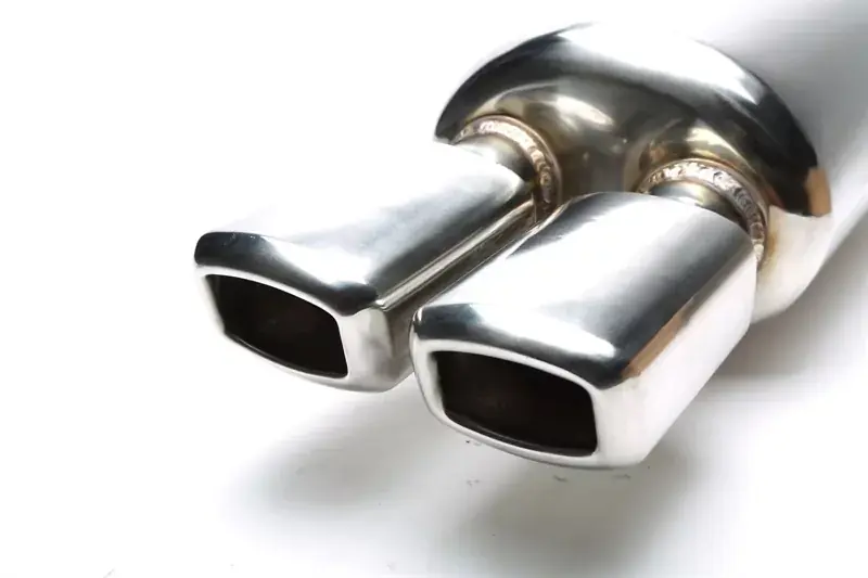 TA Technix Edelstahl Sportendschalldämpfer universal 2x86x70mm viereckig / angeschrägt / nach innen gezogen Direktkauf