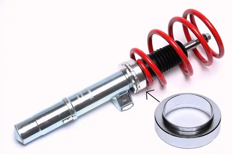 Jetzt Kaufen TA Technix Alu-Adapter zur Höhenregulierung von Gewindefederbeinen mit M52 Verstellring und 61 mm Federaufnahme - Höhe 18 mm