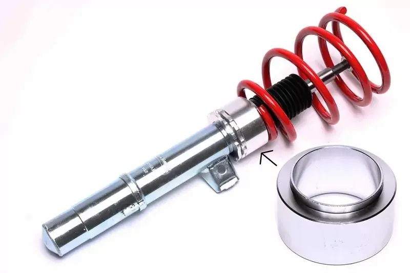 Highlight TA Technix Alu-Adapter zur Höhenregulierung 38mm für Gewindefederbeine mit M52 Verstellring und 61mm Federaufnahme