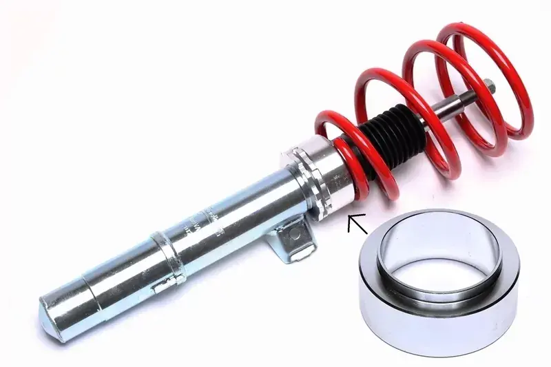 Sichere Zahlung TA Technix Alu-Adapter zur Höhenregulierung für Gewindefederbeine mit M52 Verstellring und 61mm Federaufnahme, 28mm Höhe