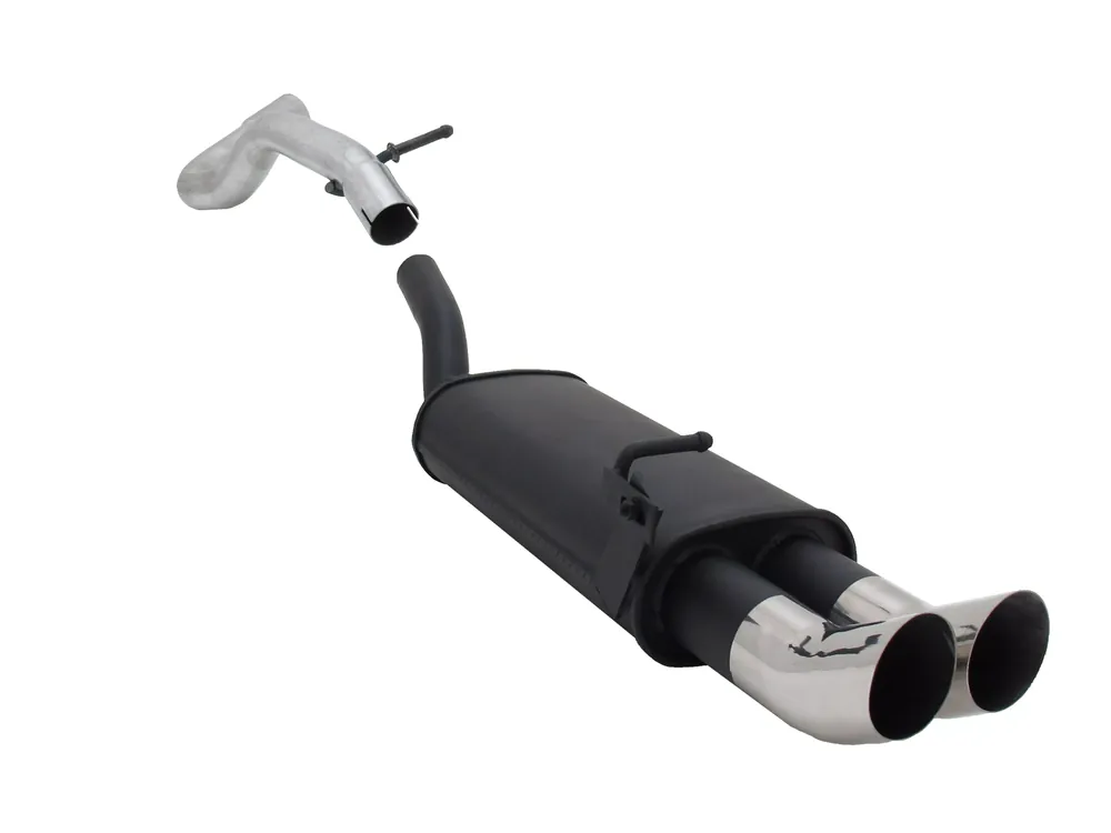 Novus Sportauspuff passend für Audi A3 / Seat Leon / VW Golf 4 / VW New Beetle 2x76mm DTM Garantierte Lieferung