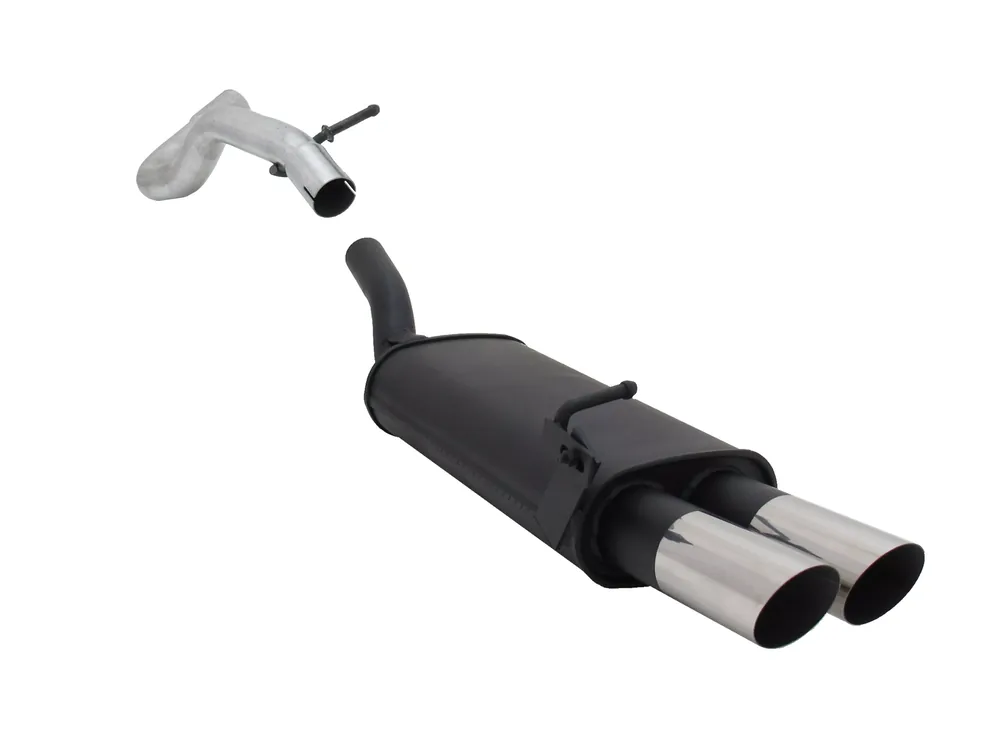 Novus Sportauspuff passend für Audi A3 / Seat Leon / VW Golf 4 / VW New Beetle 2x76mm MS-Design Nur Für Kurze Zeit