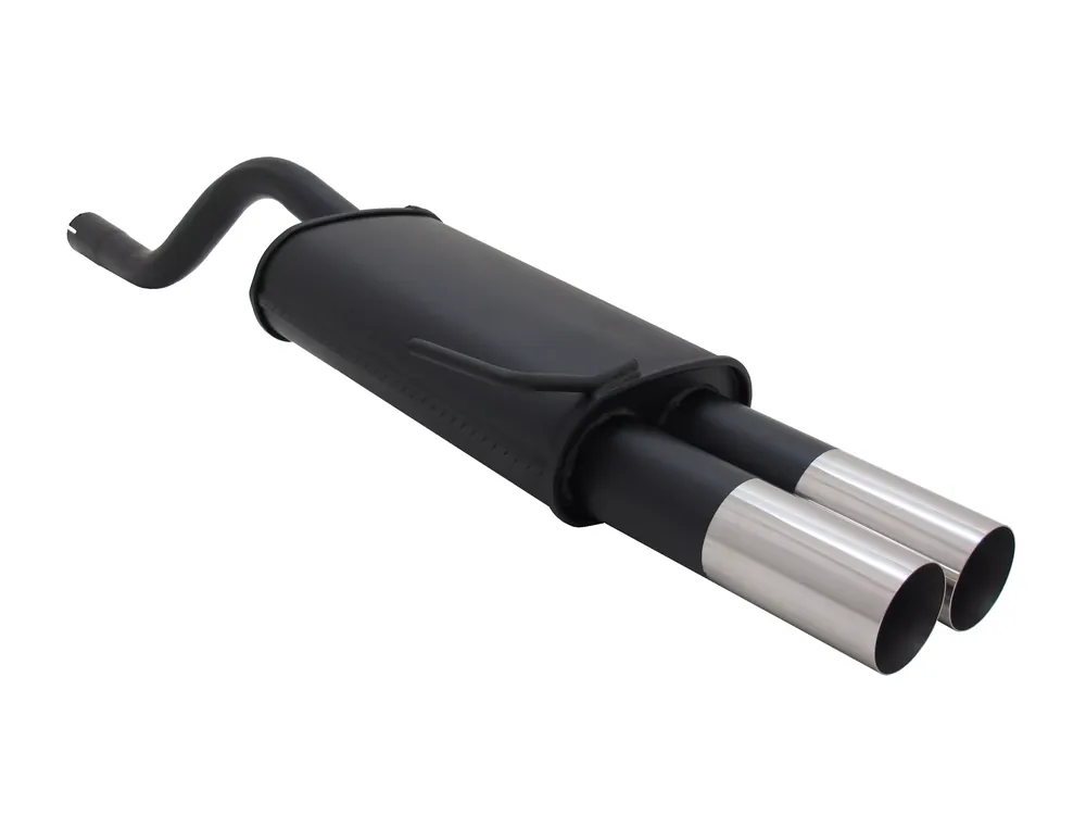 Schnäppchen Novus Sportauspuff passend für Renault Clio 2 2x76mm RL-Design