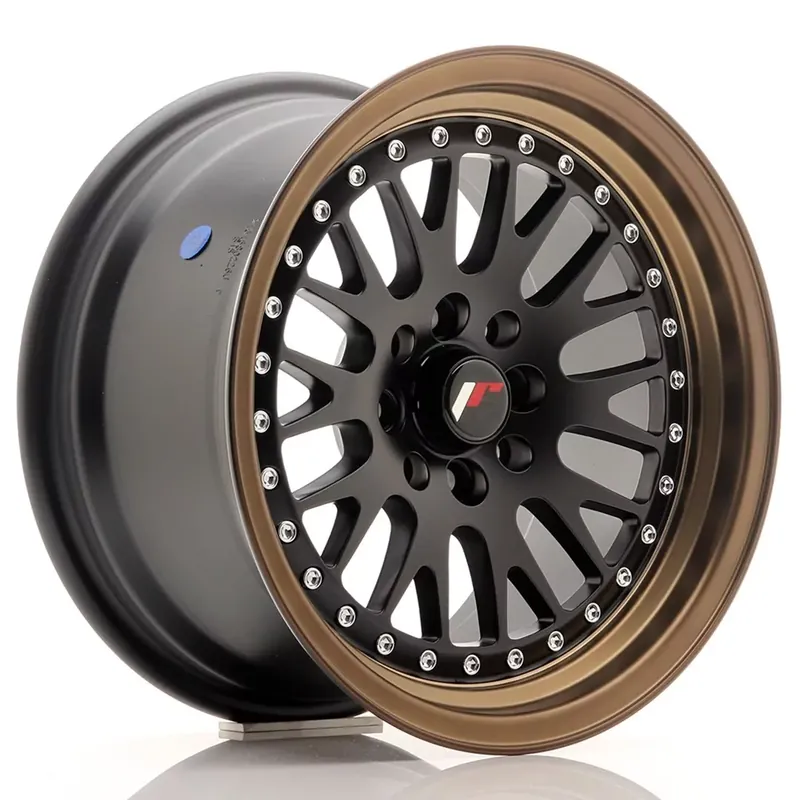 JR Wheels JR10 15x8 ET20 4x100/108 Black Flat Bronze Alufelge Garantierte Lieferung