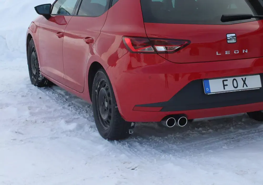 Preisknaller FOX Endschalldämpfer passend für Seat Leon 5F – 2x80 Edelstahl
