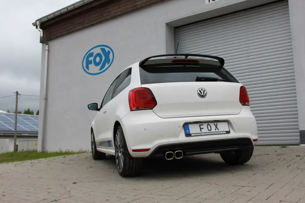 FOX WRC Endschalldämpfer 63,5mm passend für VW Polo 6R Ausverkauf
