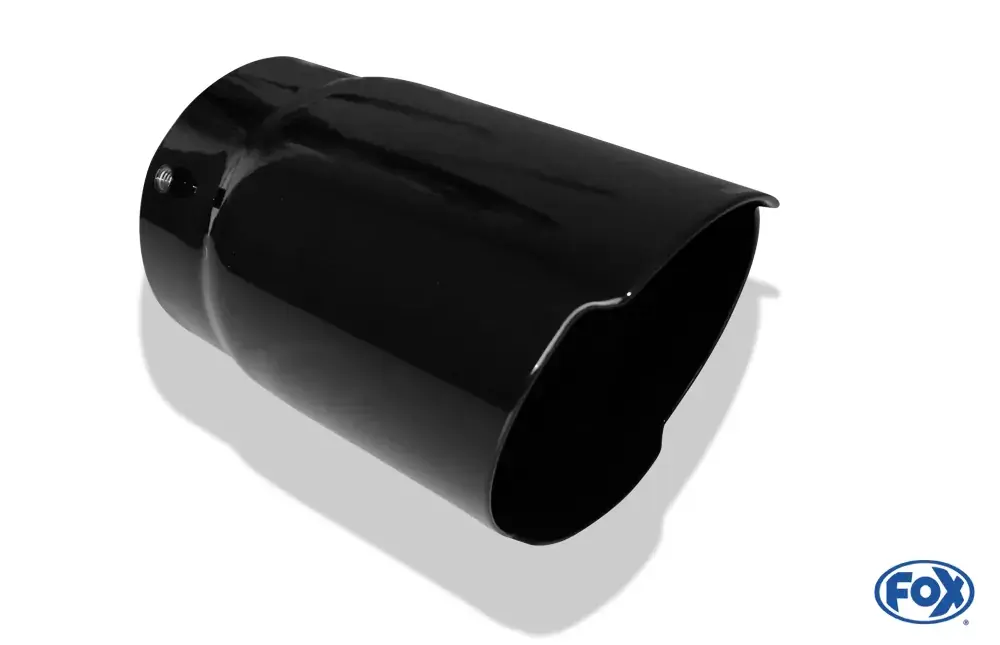 FOX Cover black Endrohrhülle 80mm Edelstahl Super-Preis