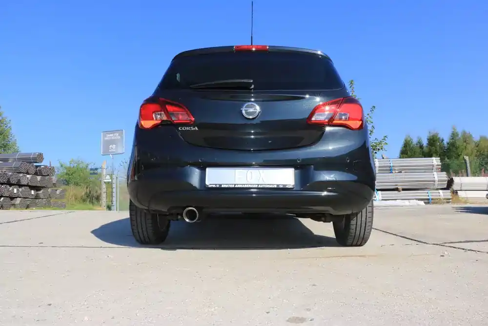 Jetzt Kaufen FOX Endschalldämpfer passend für Opel Corsa E - 1x90 Typ 25