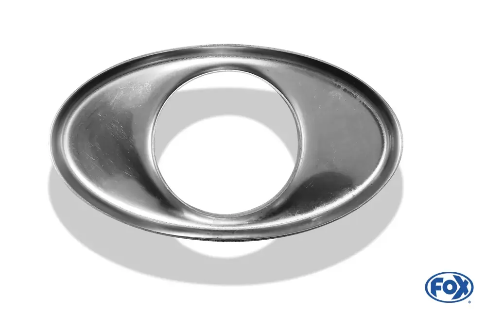 Sichere Zahlung FOX Edelstahl Deckel aufgestellt für Endrohr oval 160x90mm - Loch 63mm