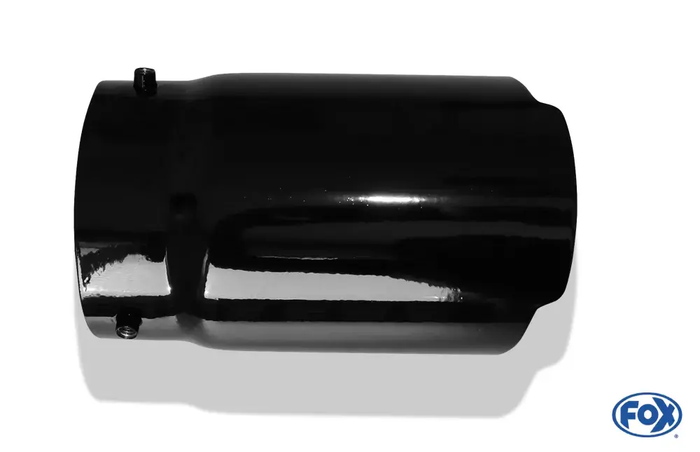 Top-Seller FOX Cover black Endrohrhülle 100mm Edelstahl Ø90mm