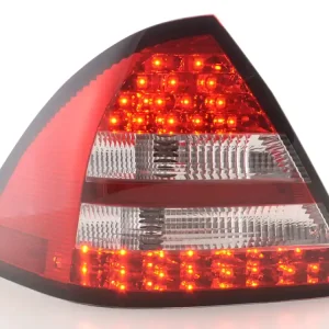 Billig LED Rückleuchten Set passend für Mercedes C-Klasse W203 Limousine 2005–2007 rot/klar