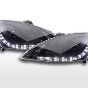 Nur Heute Daylight LED Scheinwerfer Set passend für Ford Focus 1 (C170) 01-04 schwarz
