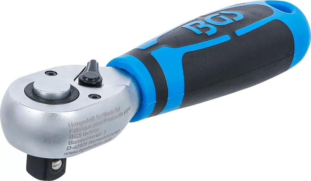 Expressversand BGS Mini-Umschaltknarre 1/2 Zoll (12,5 mm) – feinverzahnt & ergonomisch