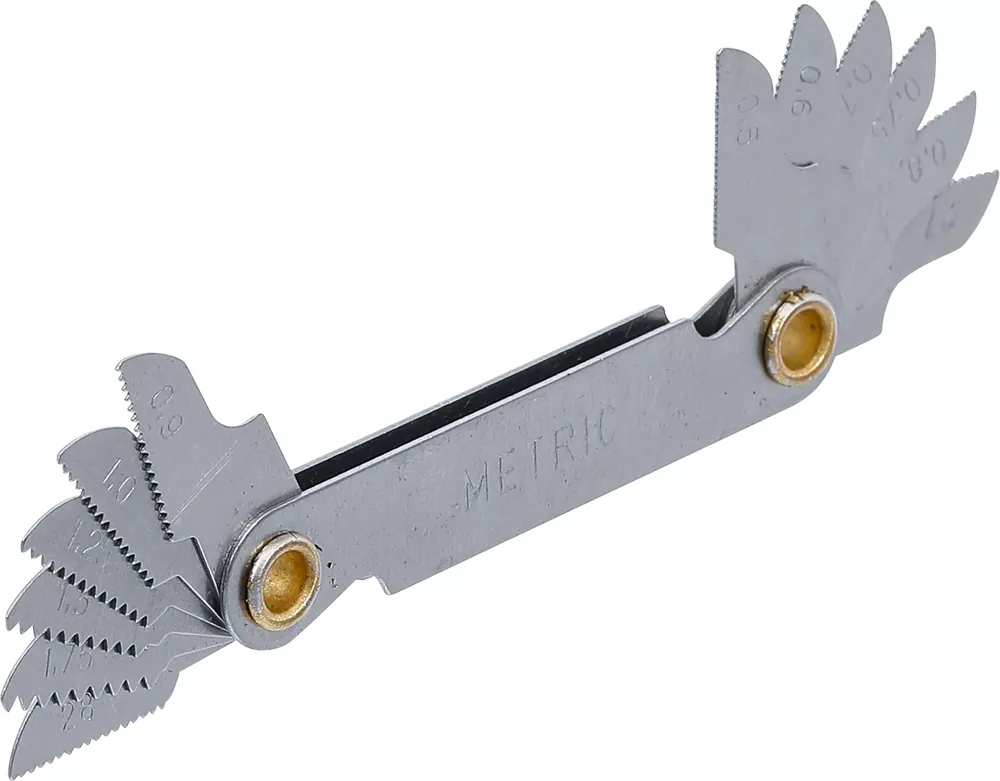 BGS Gewindeschablone metrisch 0,5–1,75 mm 12 Blatt Zertifiziert