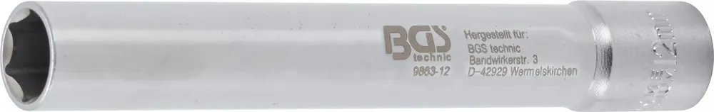 BGS Steckschlüssel-Einsatz 12 mm extra tief Nur Für Kurze Zeit