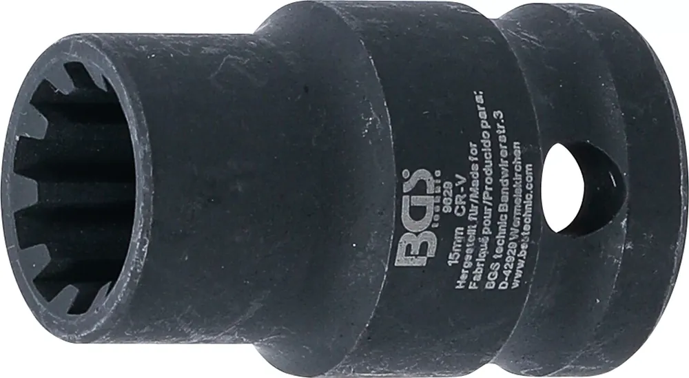 Geprüft BGS Bremssattel-Einsatz 10-kant SW 15 mm passend für VAG & Porsche