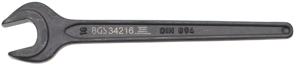 Einmaulschlüssel SW 16 mm DIN 894 Solange Der Vorrat Reicht