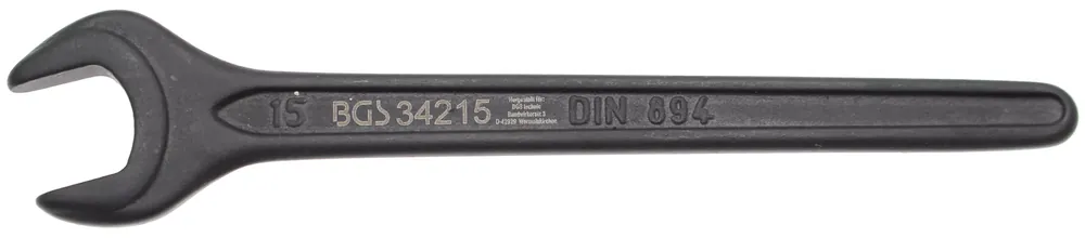 Nur Für Kurze Zeit Einmaulschlüssel SW 15 mm nach DIN 894