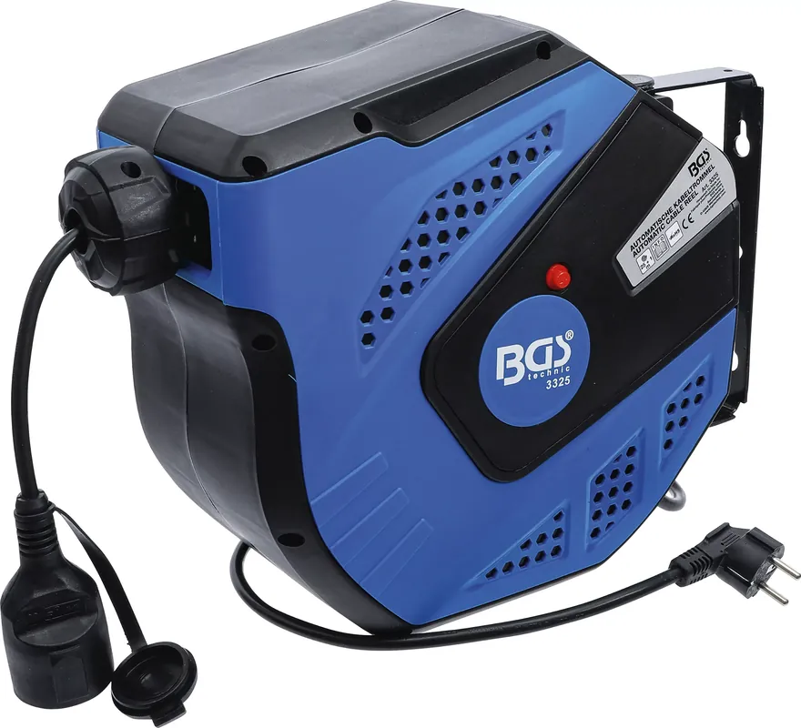 Angebot BGS Automatische Kabeltrommel 25 m mit Wandhalterung