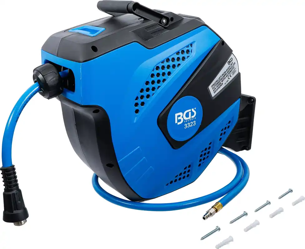 BGS Druckluftschlauch mit automatischem Aufroller 12 m + 2 m Angebot