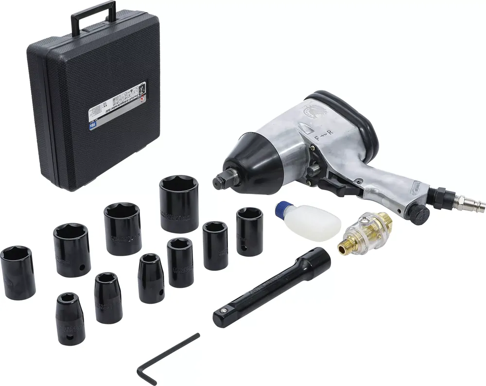 Saisonangebot Druckluft-Schlagschrauber mit Werkzeugsatz 12,5 mm (1/2") 312 Nm 16-tlg.