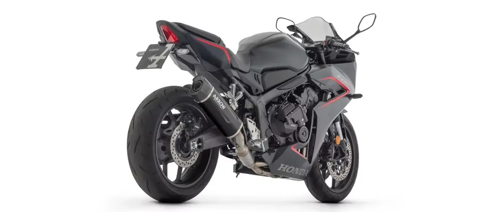 Nur Heute ARROW Indy Race EVO Aluminium Schwarz Komplettanlage passend für Honda CB 650 R / CBR 650 R