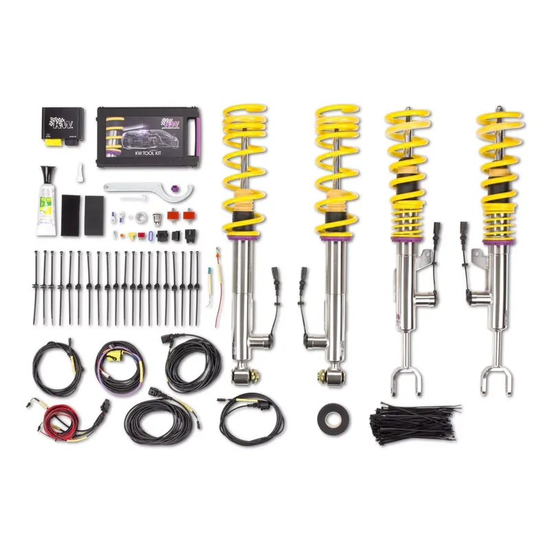 Abverkauf KW DDC - ECU Gewindefahrwerk inox passend für BMW 5er (F10) 5L, GT, HY, KL, M5/M6 01/2009-10/2016