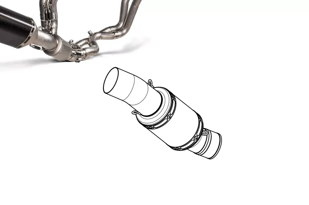 Akrapovic Link Pipe Titan passend für Aprilia Tuono V4 & RSV4 ab 2021 Highlight