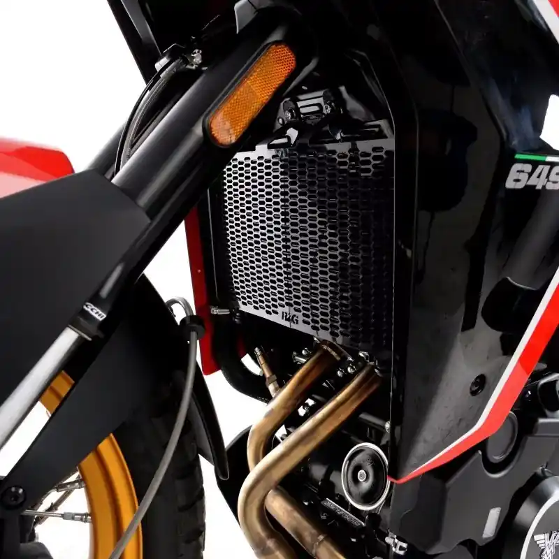 R&G Kühlergitter Schutz PRO BLACK passend für Moto Morini X CAPE 649 Kracherpreis