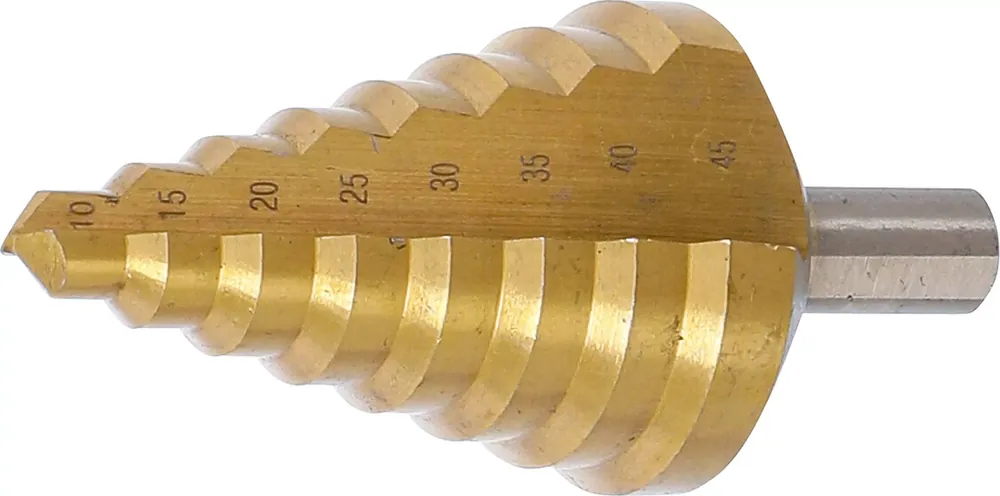 Stufenbohrer titan-nitriert Ø 10–45 mm Meistverkauft