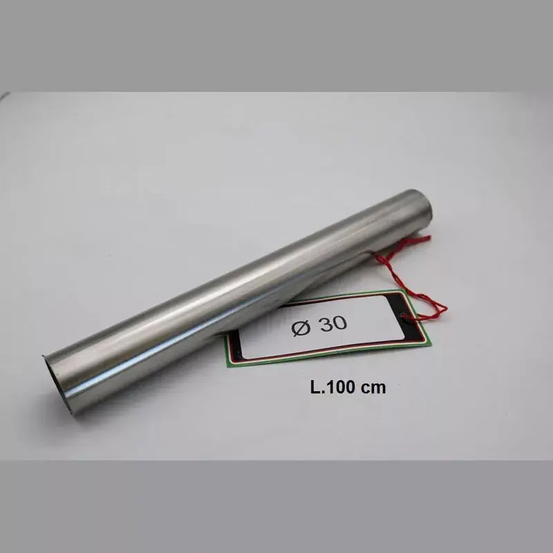 Billig GPR Edelstahl Auspuffrohr 30mm x 1mm L1000mm passend für Café Racer