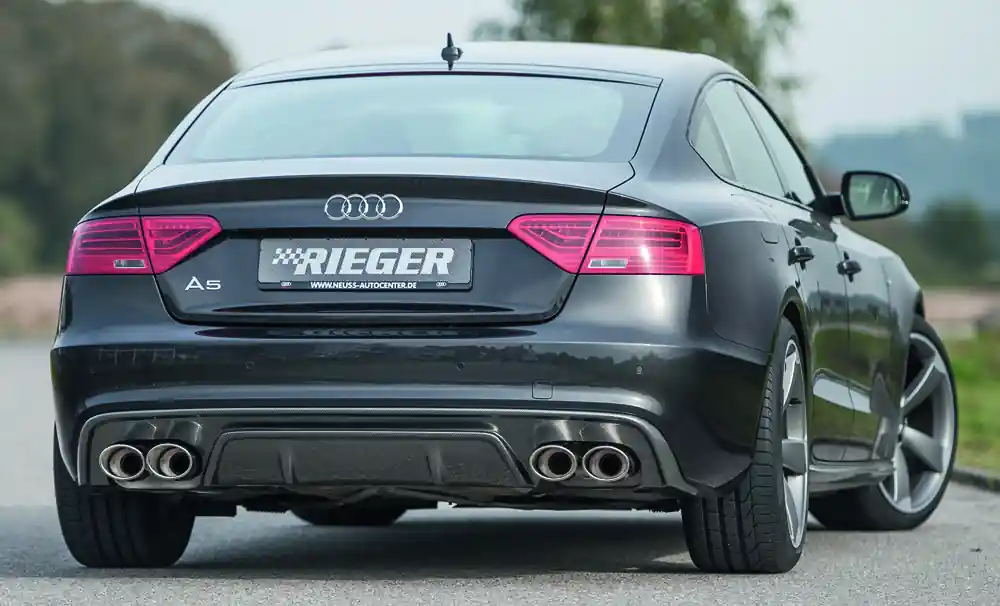 Bestseller Rieger Endschalldämpfer Edelstahl passend für Audi A5 (B8/B81) Sportback 10.11–06.16